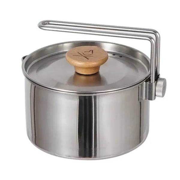 Stainless Steel Pot Outdoor  Cookware Teapot