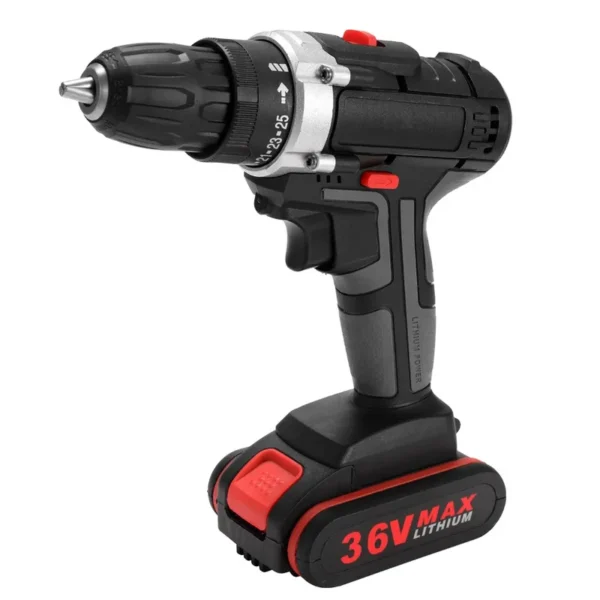 36V Multifunctional Electric Impact Cordless Drill  - EU Plug/1 Battery