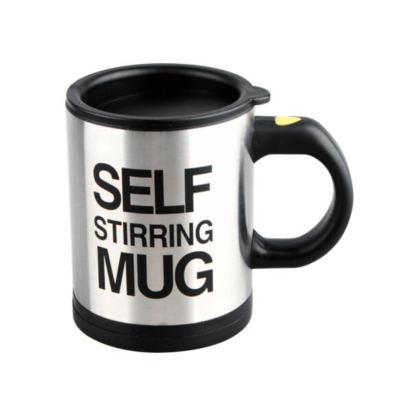 Self Stirring Mug Coffee Cup Auto Mixer 400ml - Black