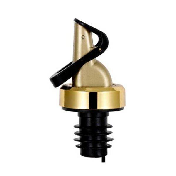 Olive Oil Spouts Automatic Weighted Liquor Pourers Vinegar Bottle Stopper - Gold