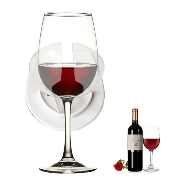 Bathtub Wine Glass Cupholder White