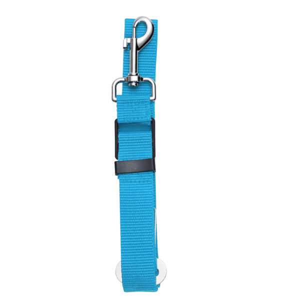 Pet Dog Car Sear Belt Lead Strap Safety Harness Leash Restraint Car Van Travel - Blue