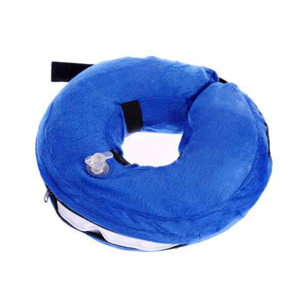 Inflatable Pet Collar Dog Cat Soft E-Collar Protection for Pet Puppy Size S - Blue