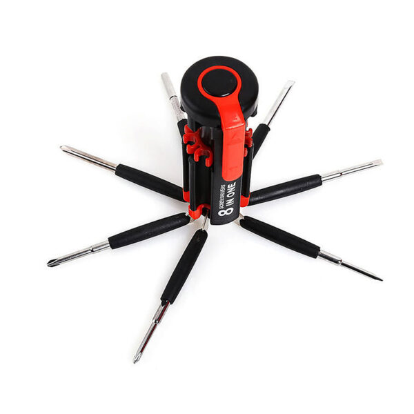 Home 8 in 1 Pocket Screwdriver with LED Light Multifunctional Repair Tools